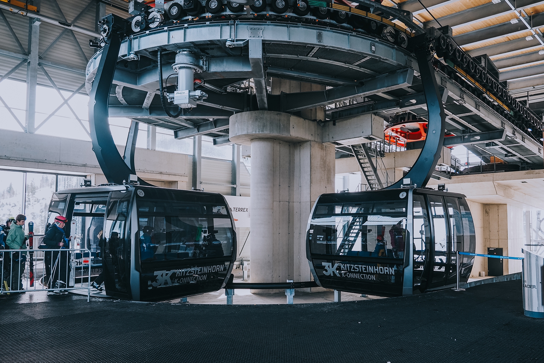Skifahren am Kitzsteinhorn in Kaprun in Österreich