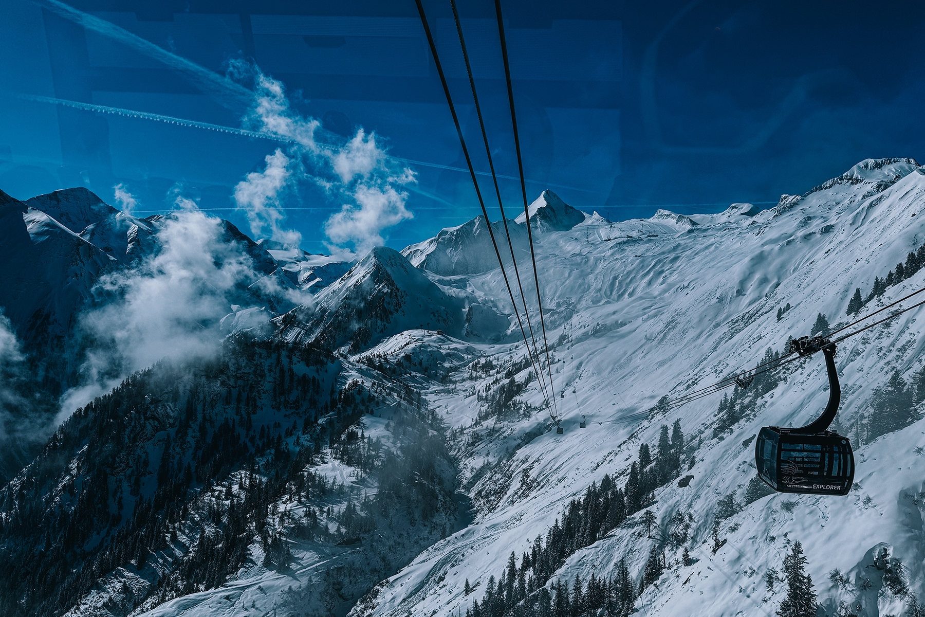 Skifahren am Kitzsteinhorn in Kaprun in Österreich