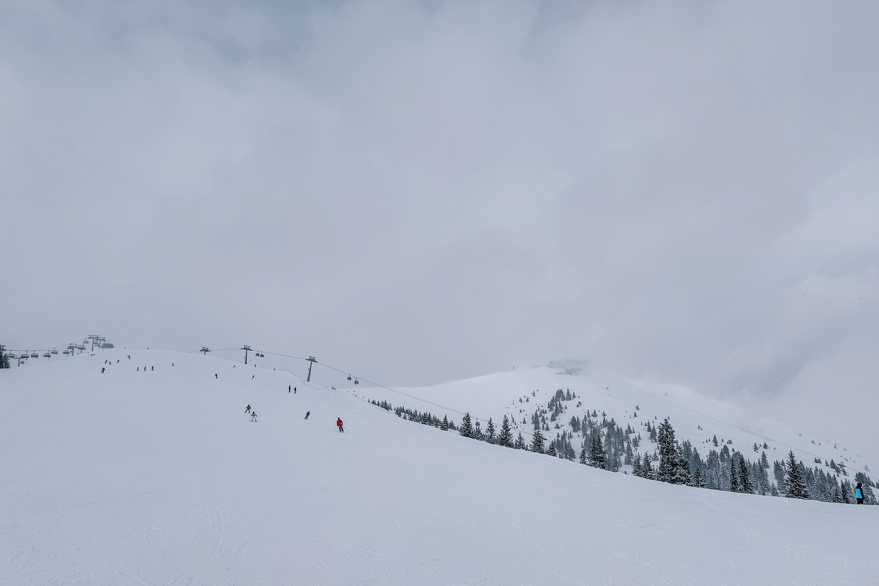 Skifahren auf der Schmittenhöhe in Zell am See in Österreich
