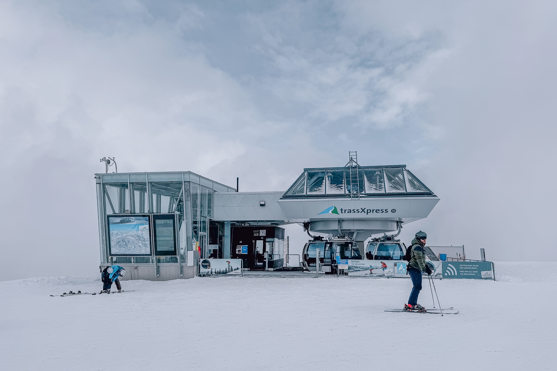 Skifahren auf der Schmittenhöhe in Zell am See in Österreich