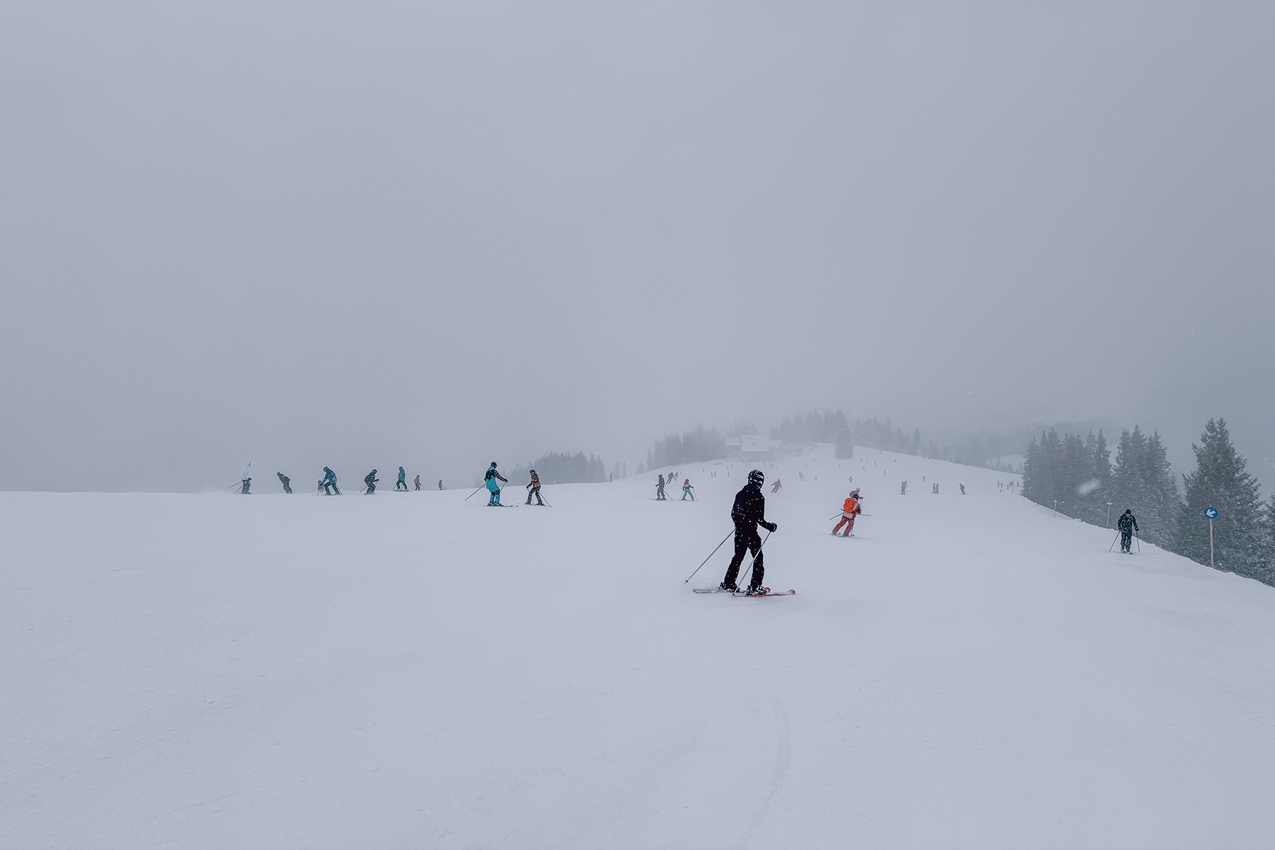 Skifahren auf der Schmittenhöhe in Zell am See in Österreich