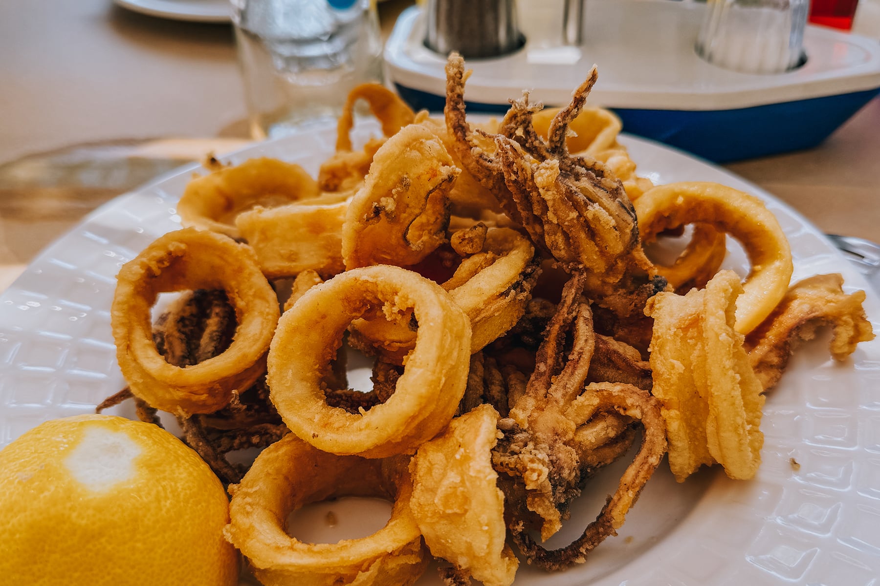 Abendessen Taverne Peloponnes Griechenland
