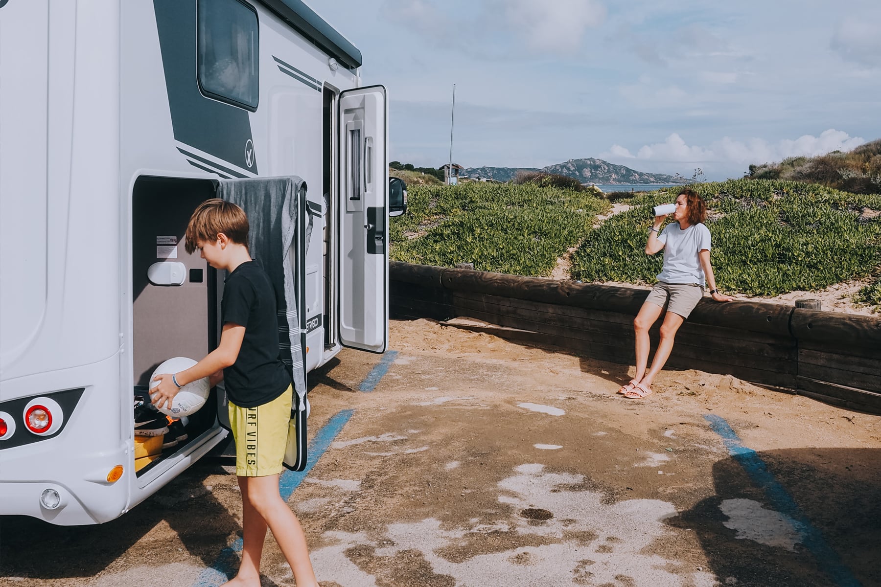 Spiaggia di Porto Pollo auf Sardinien in Italien