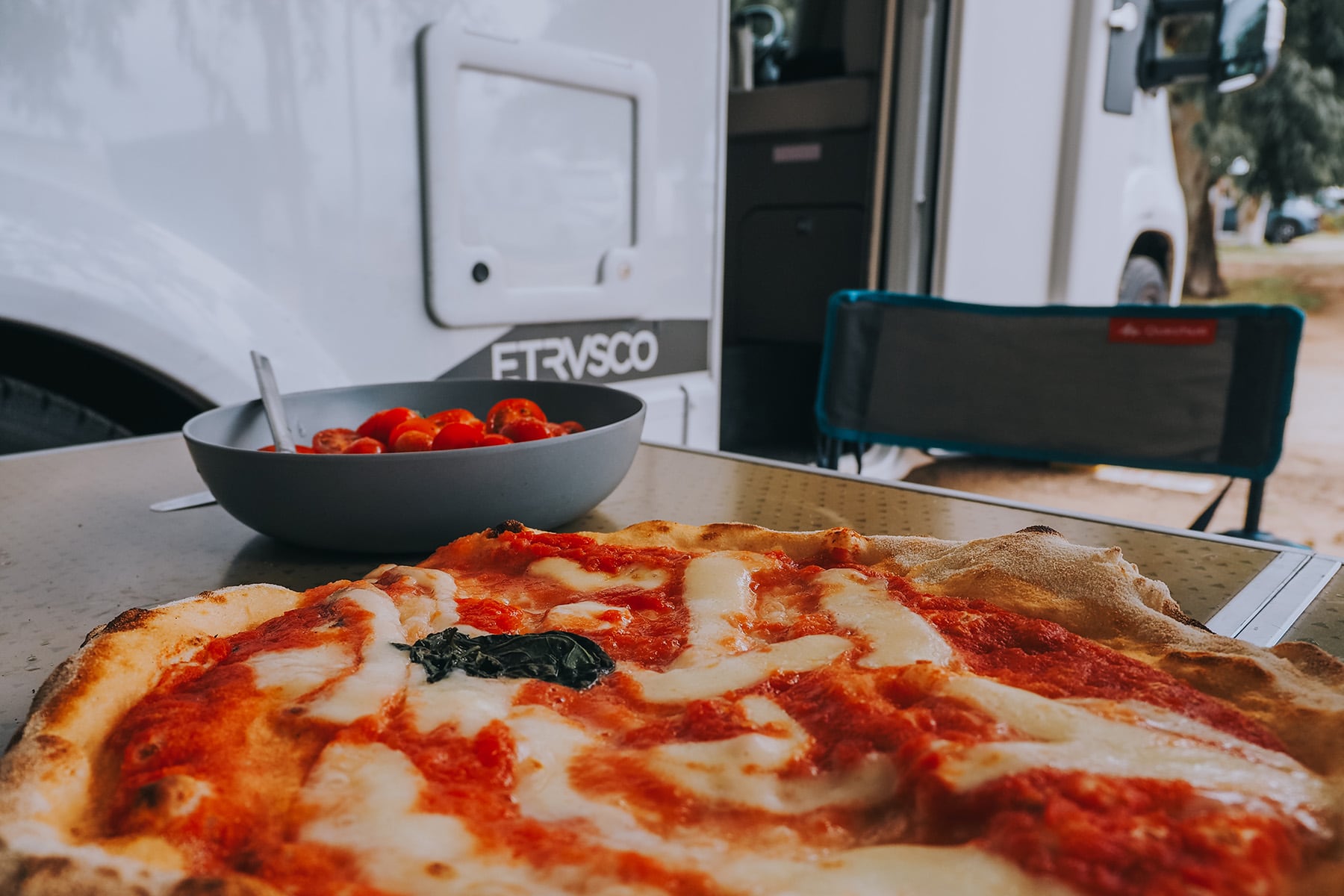 San Teodoro auf Sardinien im Herbst auf dem Campingplatz
