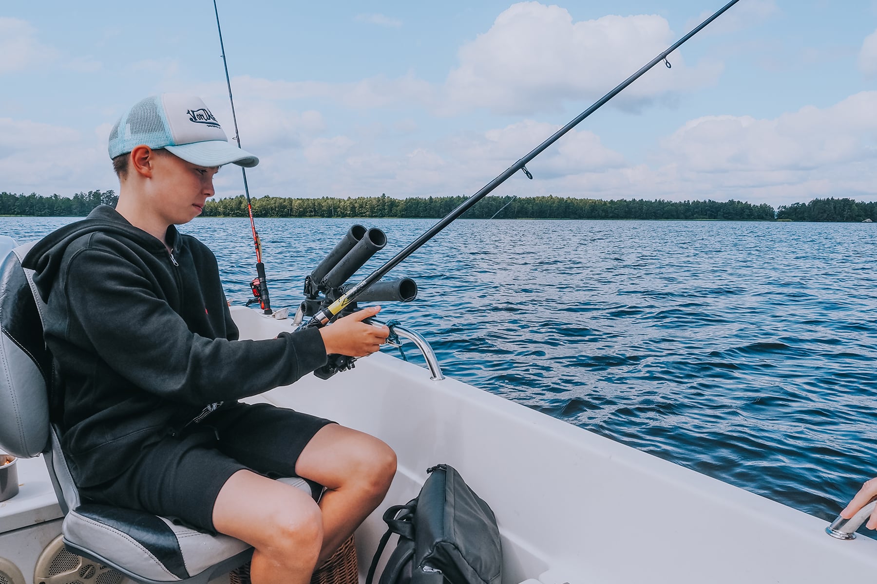Sommerferien in Småland Angeln am Åsnen