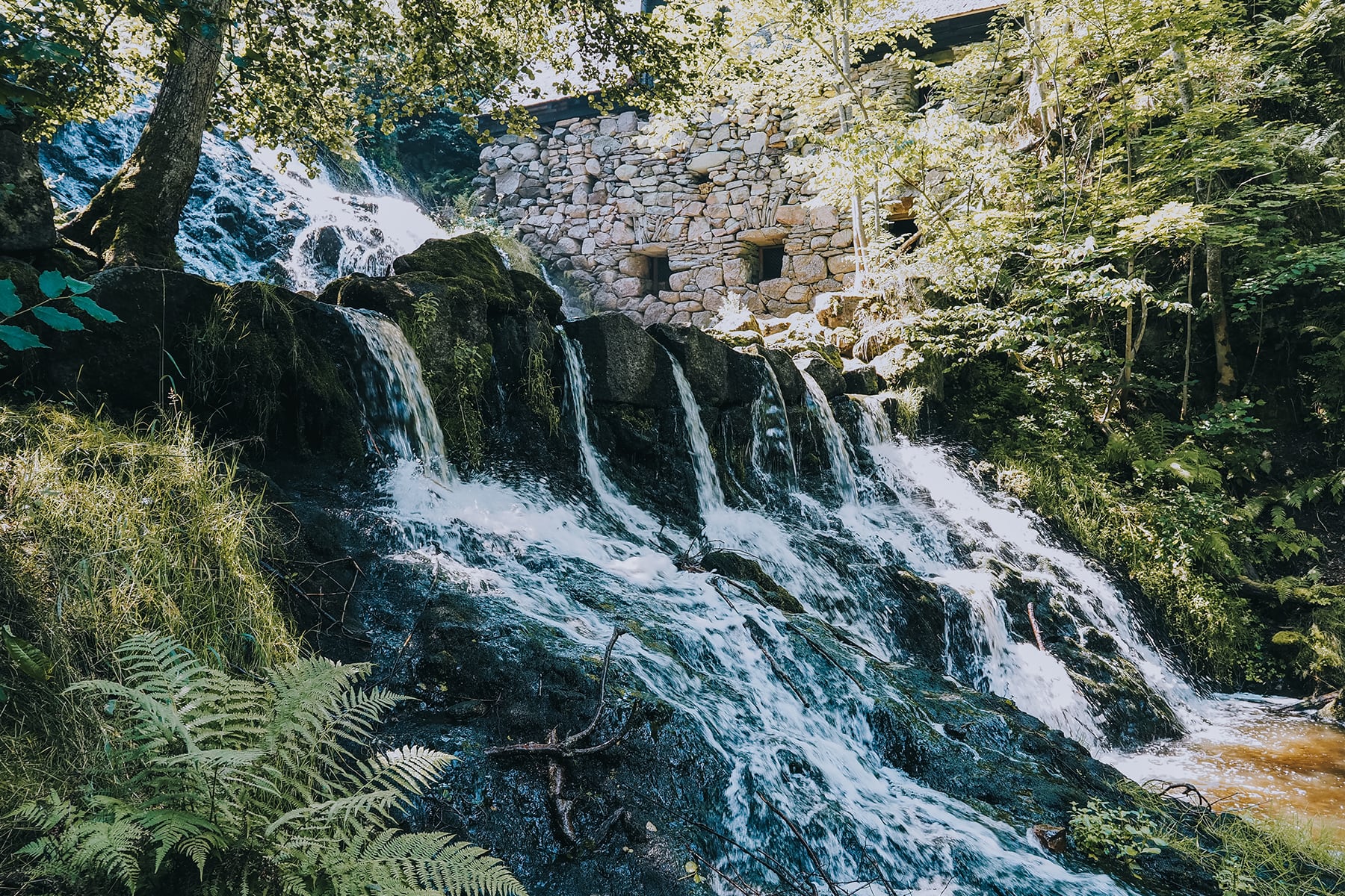 Röttle Wasserfall Gränna Småland Schweden