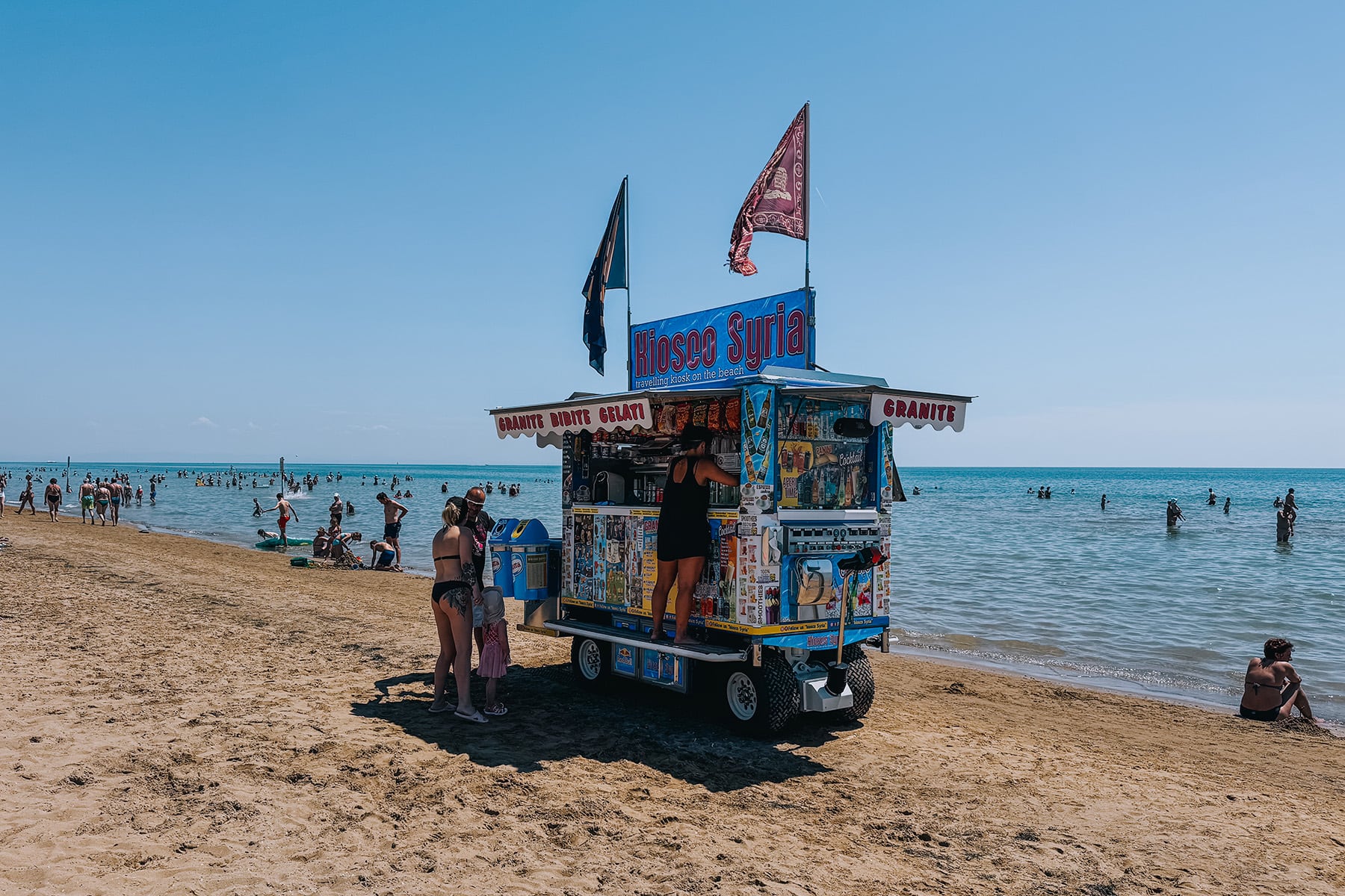 Sommer in Bibione in Italien
