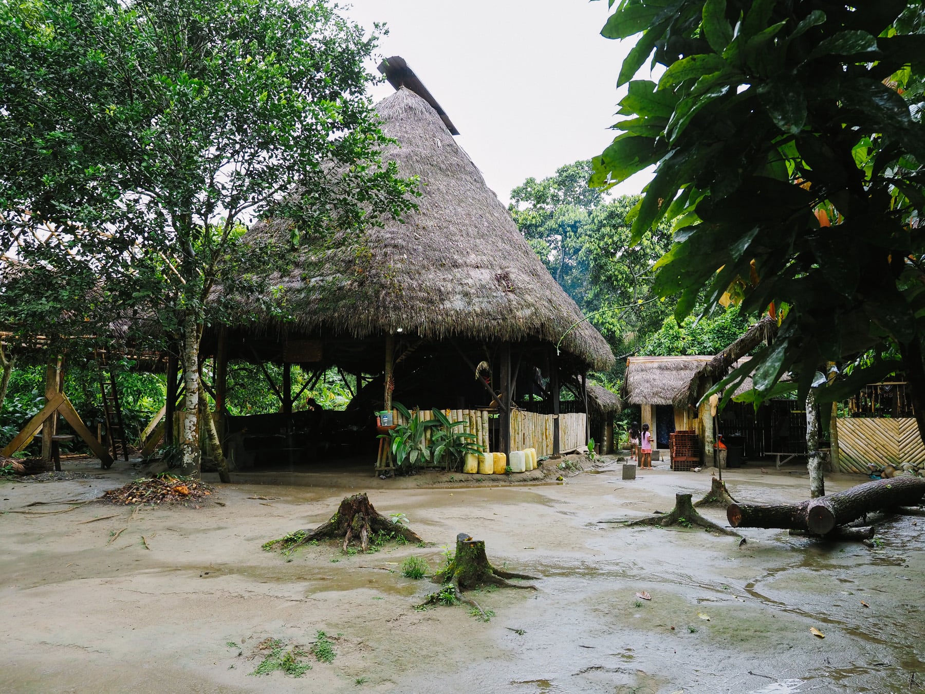 Kichwa Siedlung in Ecuador