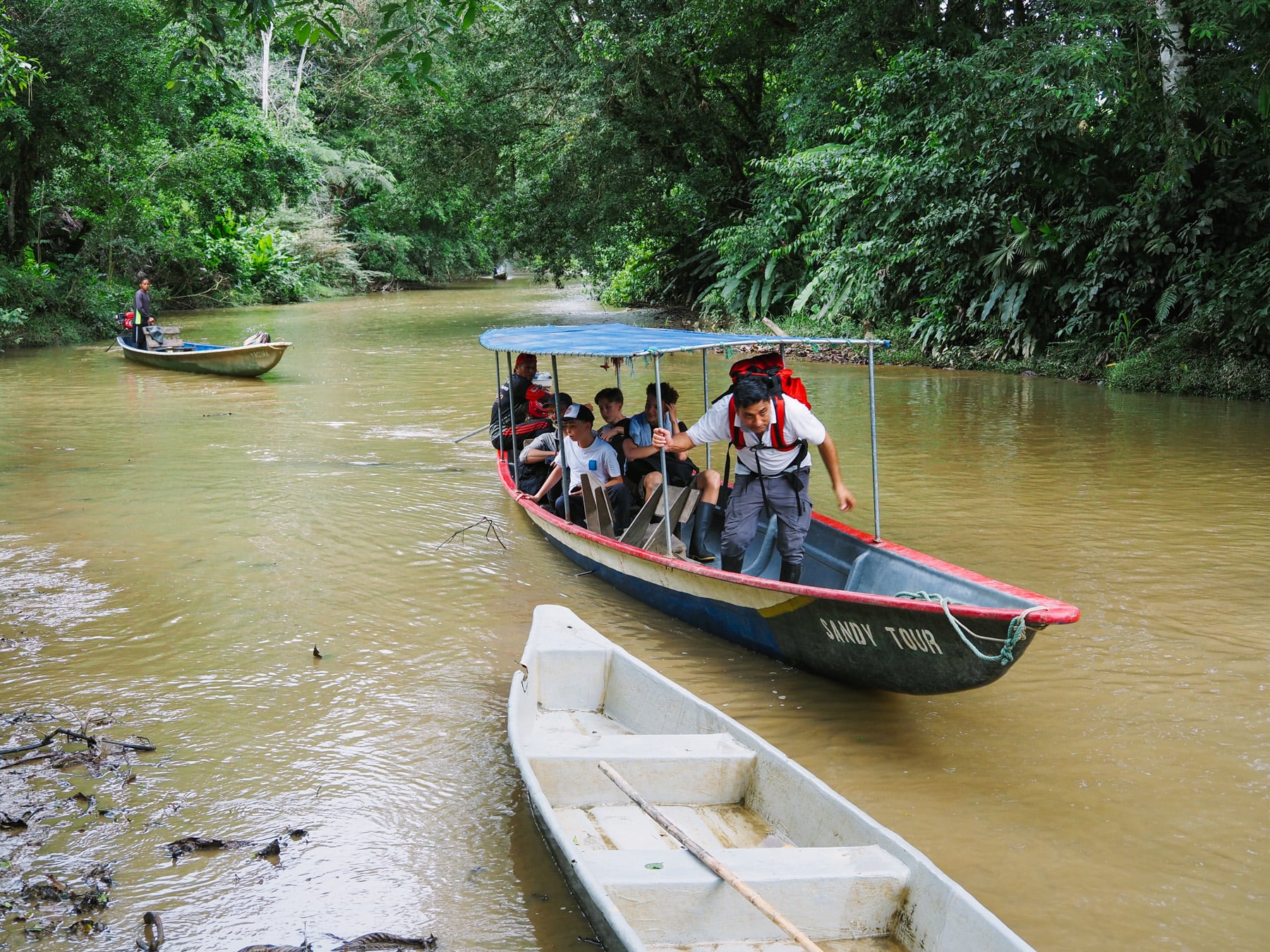 Goldschürfen im Amazonasgebiet in Ecuador