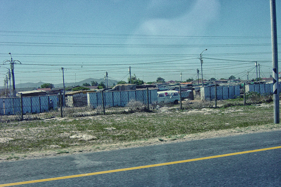 Township auf dem Weg in die Stadt
